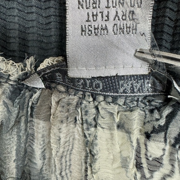 Alberto Makali Size Large Art-to-Wear Crinkle Blouse Shirt Top Animal Print Y2K - Picture 7 of 9